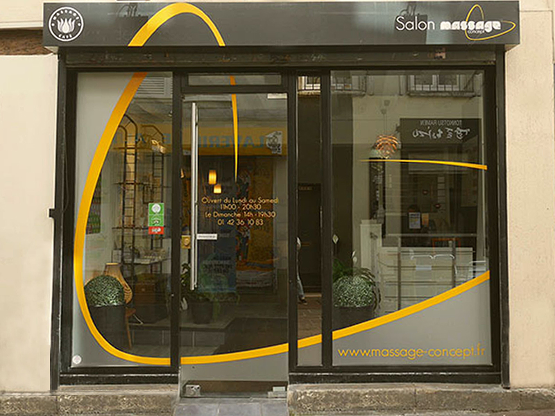 Devanture de Massage Concept Paris