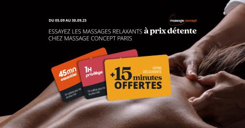 Votre massage à Paris à prix détente