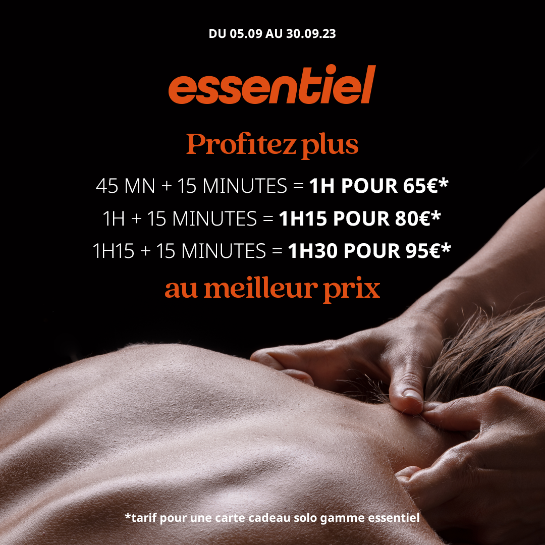 massage à paris, essentiel le moins cher